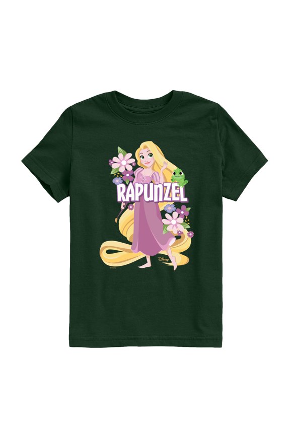 - Pretty Rapunzel Tangled - Youth Boys Short Sleeve Graphic T-Shirt