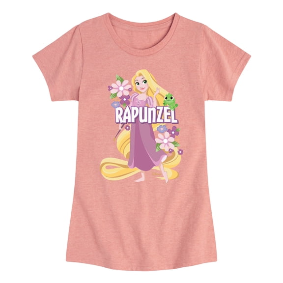 Disney - Pretty Rapunzel Tangled - Youth Girls Fitted Short Sleeve T-Shirt