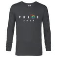 thumbnail image 1 of Disney Pride Collection Rainbow Letter D 2024- Long Sleeve T-Shirt for Men - Customized-Charcoal Heather, 1 of 5