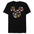 thumbnail image 1 of Disney Pride Collection Rainbow Mickey Mouse Icon Doodles- Short Sleeve Blended T-Shirt for Adults - Customized-Black, 1 of 5