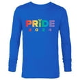 thumbnail image 1 of Disney Pride Collection Rainbow Mickey Mouse Icon Pride 2024- Long Sleeve T-Shirt for Men - Customized-Navy, 1 of 5