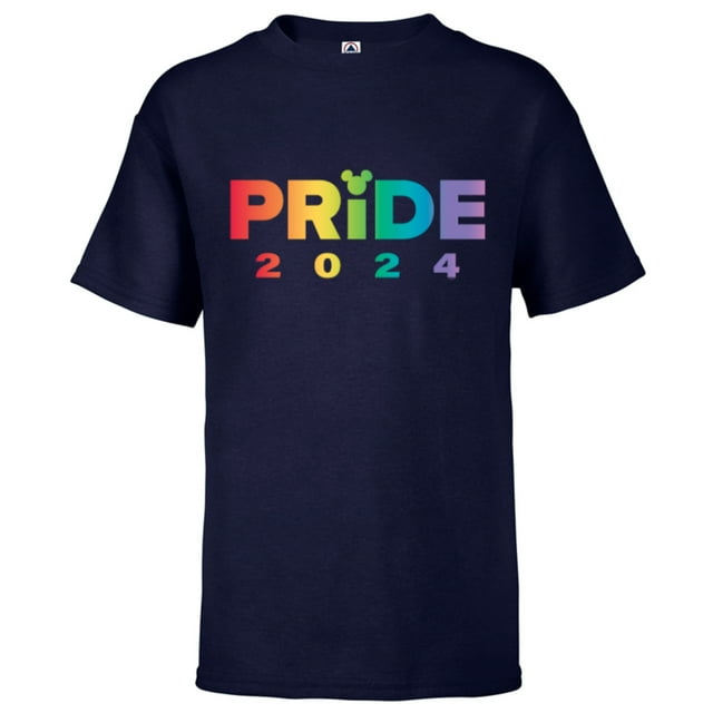 Disney Pride Collection Rainbow Mickey Mouse Icon Pride 2024 Short Sleeve TShirt for Kids