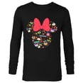thumbnail image 1 of Disney Pride Collection Rainbow Minnie Mouse Icon Doodles- Long Sleeve T-Shirt for Men - Customized-Black, 1 of 5