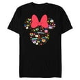 thumbnail image 1 of Disney Pride Collection Rainbow Minnie Mouse Icon Doodles- Short Sleeve Blended T-Shirt for Adults - Customized-Black, 1 of 5