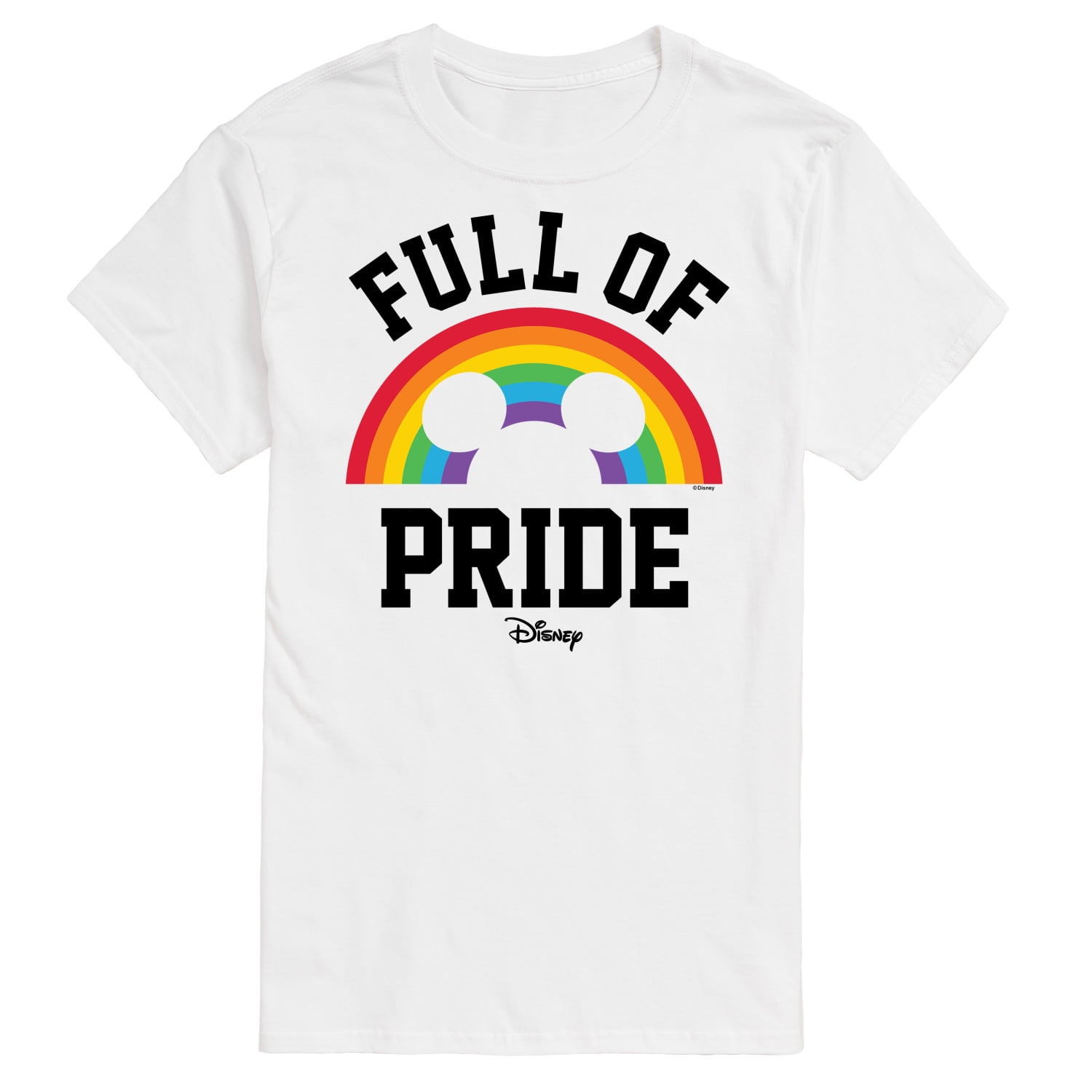 Disney Pride Full of Pride Mickey Shaped Rainbow Men