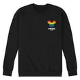 thumbnail image 1 of Disney Pride - LGBTQ Flag - Men's Crew Neck Fleece Pullover, 1 of 4