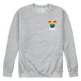 thumbnail image 1 of Disney Pride - LGBTQ Flag - Men's Crew Neck Fleece Pullover, 1 of 4