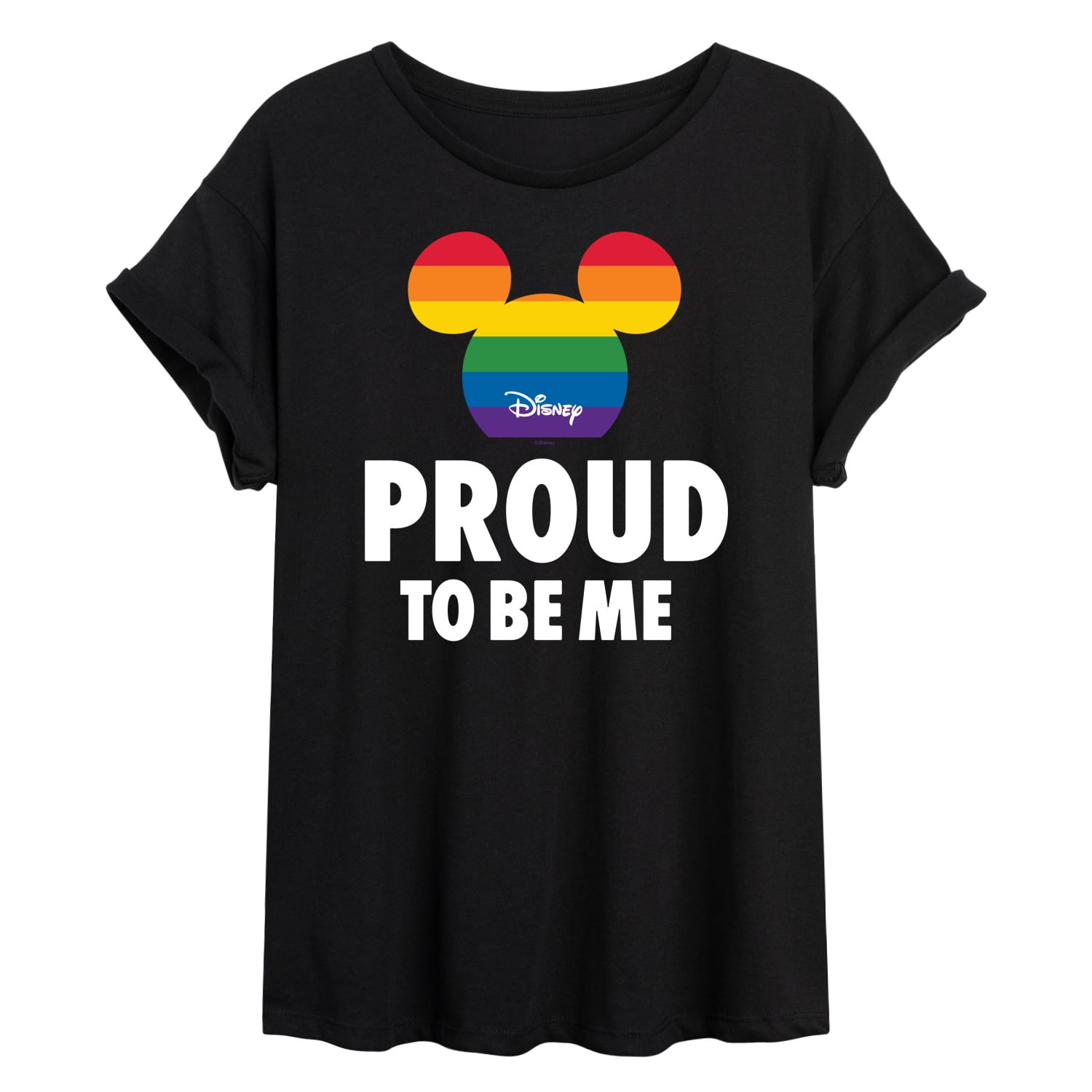 Disney Pride LGBTQ Flag Proud to be Me Mickey Rainbow Juniors