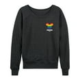 thumbnail image 1 of Disney Pride - LGBTQ Flag - Women's Lightweight French Terry Long Sleeve Shirt, 1 of 5