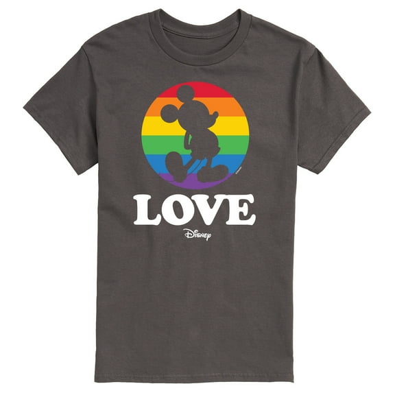 Disney Pride - Love - Rainbow Spotlight on Mickey - Men's Short Sleeve Graphic T-Shirt