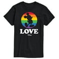thumbnail image 1 of Disney Pride - Love - Rainbow Spotlight on Mickey - Men's Short Sleeve Graphic T-Shirt, 1 of 5