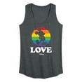 thumbnail image 1 of Disney Pride - Love - Rainbow Spotlight on Mickey - Women's Racerback Tank Top, 1 of 5