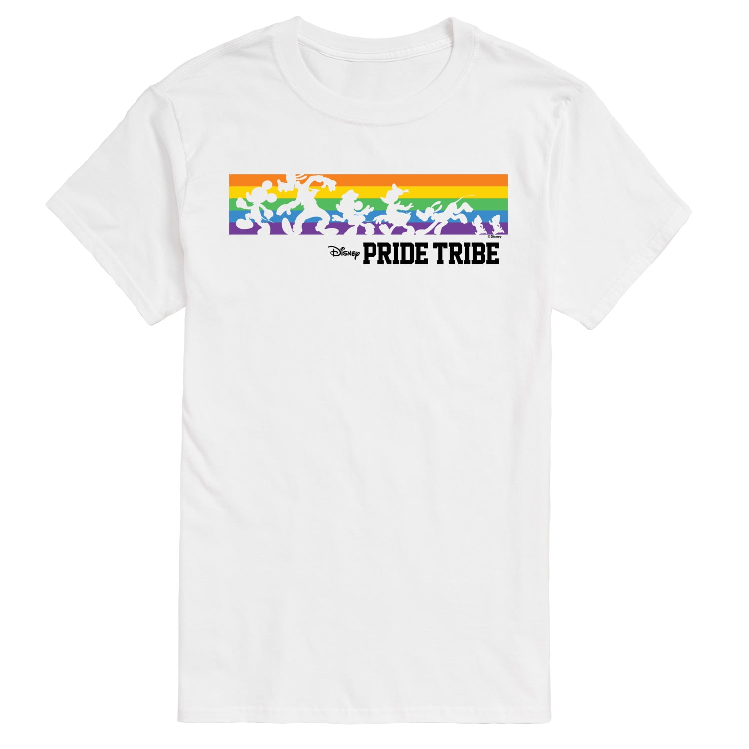 Disney Pride - Pride Tribe - Mickey, Goofy, Minnie, Donald Duck, & Pluto -  Men's Short Sleeve Graphic T-Shirt 