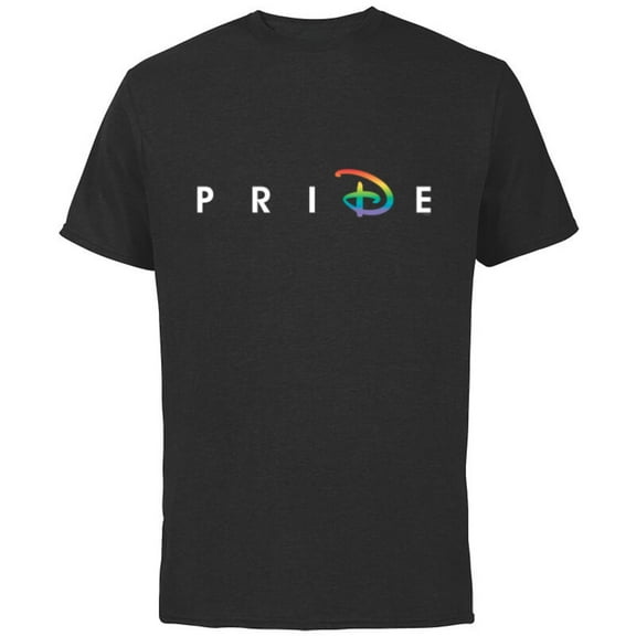 Disney Pride - Short Sleeve Cotton T-Shirt for Adults - Customized-Black