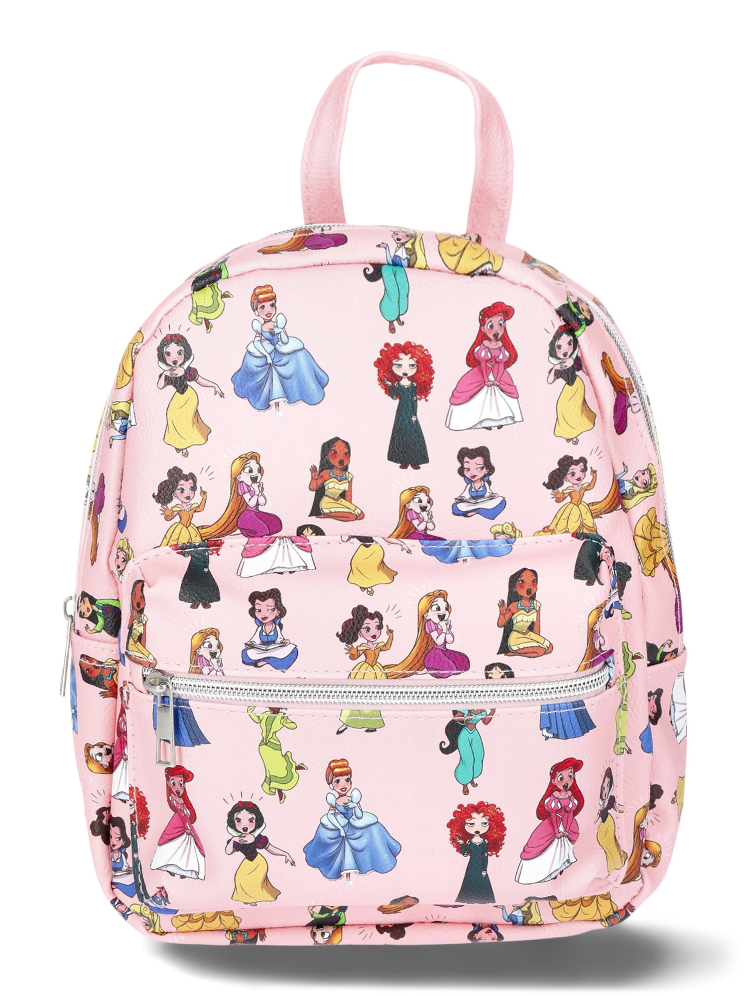 DISNEY FROZEN Disneys Princess All-Over Print PU Mini Backpack, Pink