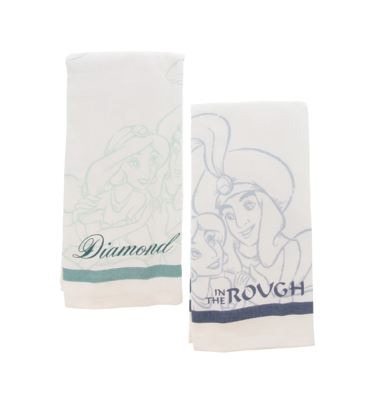 Disney Princess 100 Cotton Kitchen Towels 2pk Soft Absorbent Decorative Kitchen Towels Perfect for Drying Dishes Hands Machine Washable Kitchen Towel Set 16 x 26 inches Aladdin Walmart