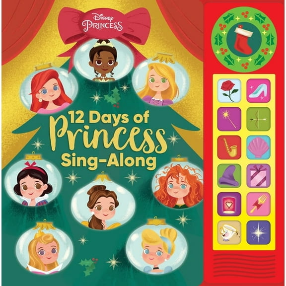 Disney Princess: 12 Days of Princess Sing-Along Sound Book, (Paperback)
