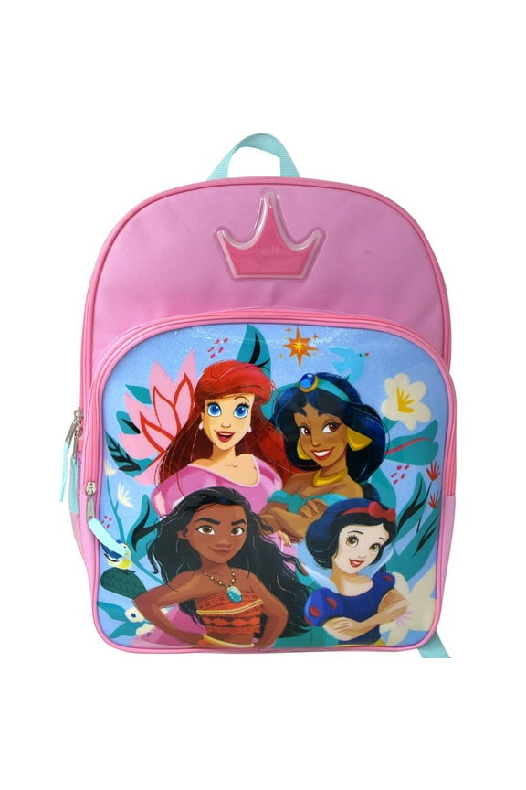 Princesses Pink 16" School Backpack with Front Pocket