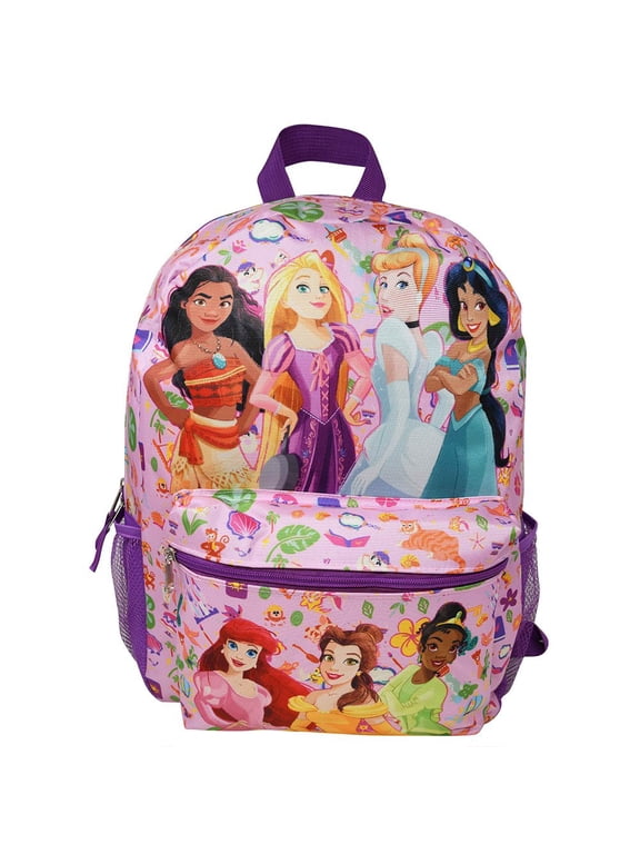 Princess 16" Backpack With 2 Mesh Side Pockets
