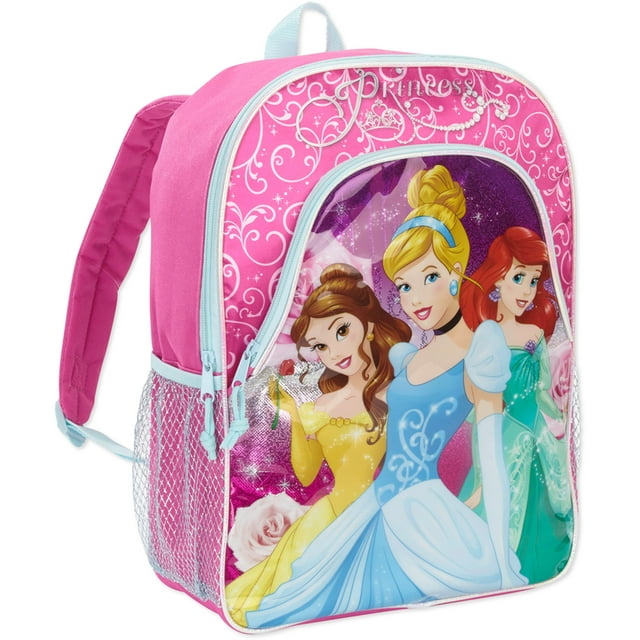 Disney Princess 16'' Deluxe Front Pocket Kids Backpack