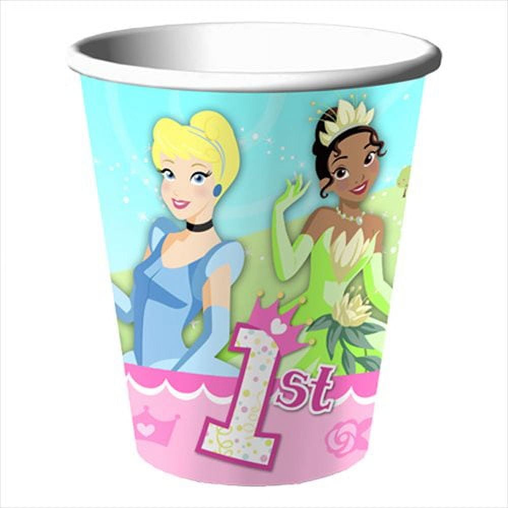 Disney Princess 1st Birthday 9oz Paper Cups (8ct) - Walmart.com