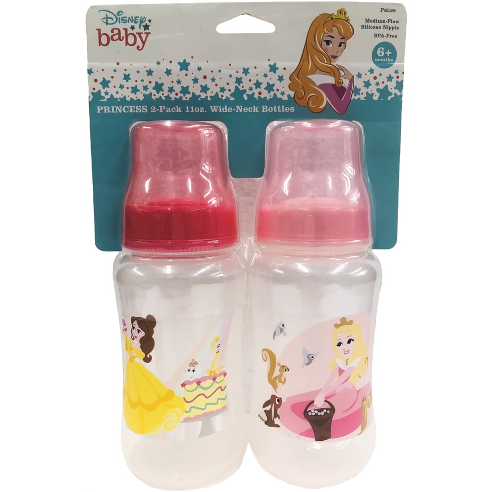 Disney Princess 2-Pack Wide-Neck 11oz Bottles