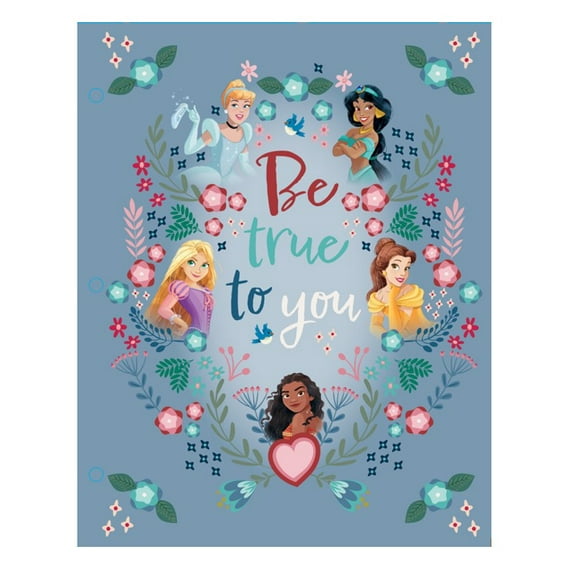 Disney Princess 2-Pocket Paper Folder, 3-Hole Punch, 9.25"W x 11.75"H, Multi-Color