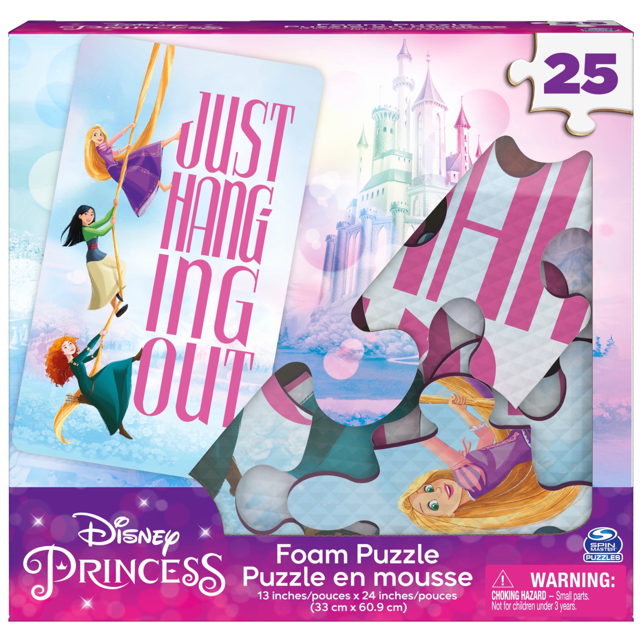 Spin Master Games Disney Princess Foam Jigsaw Puzzle, 25-Piece