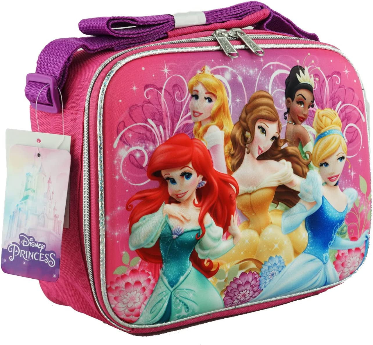 Disney Princess 3-D EVA Molded Insulated Lunch Bag/Box With Strap