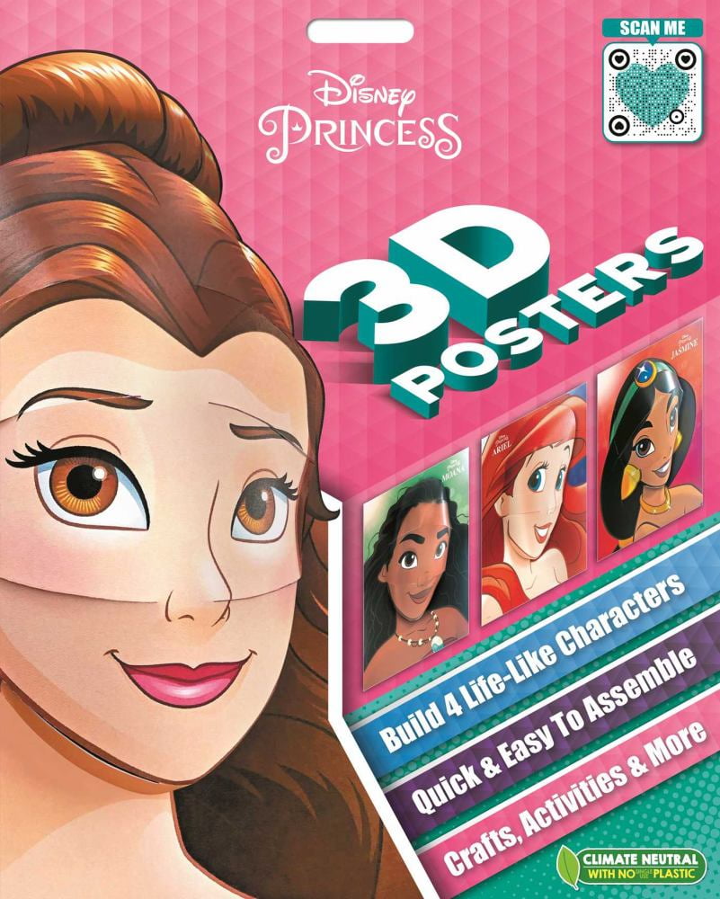 IGLOO BOOKS: Disney Princess 3D Posters: Quick and Easy to Assemble Life-Like Characters, Plus Crafts, Activities, and More (Paperback)