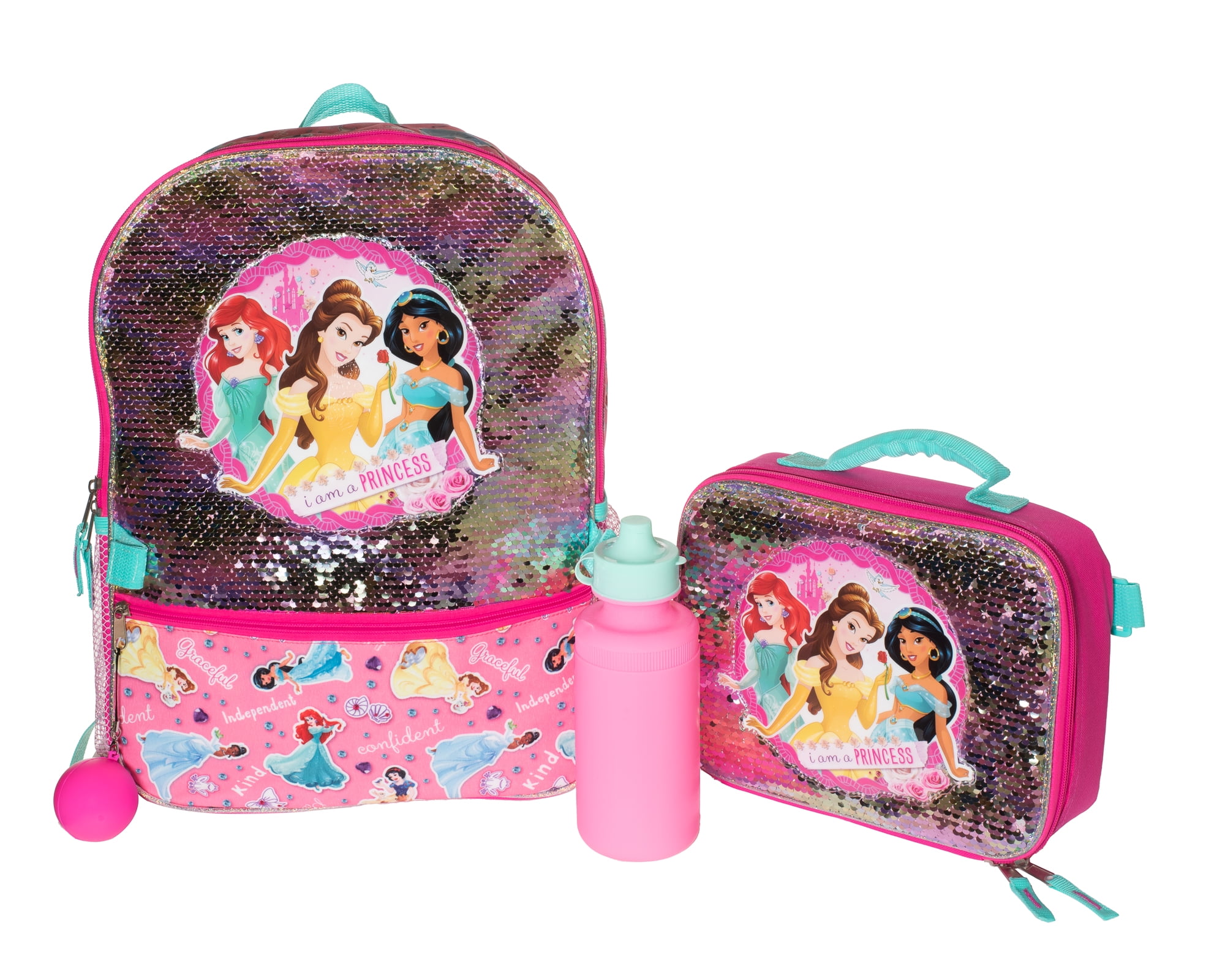 Color Shop Disney Princess Backpack and Lunch Box Set - School Supplies  Bundle with Insulated Bag Plus Water Bottle, Stickers, More (Disney for  Kids)