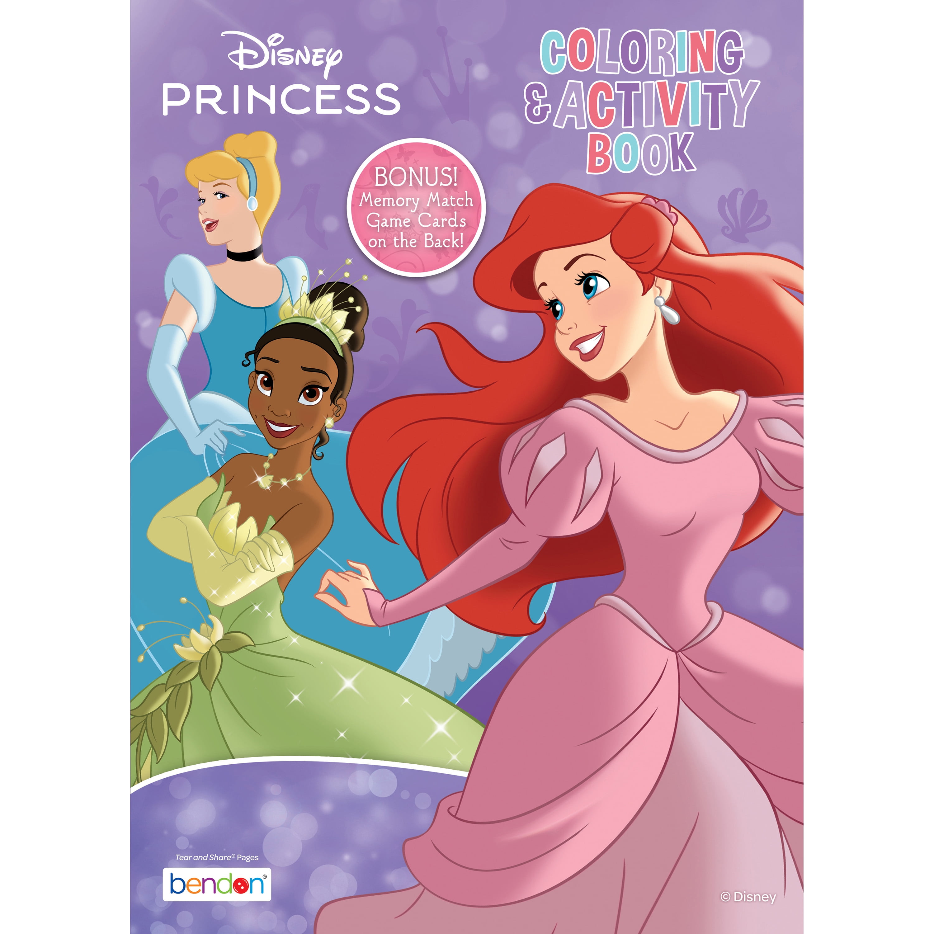 Disney Princess 48-page Coloring & Activity Book, by Bendon, Paperback