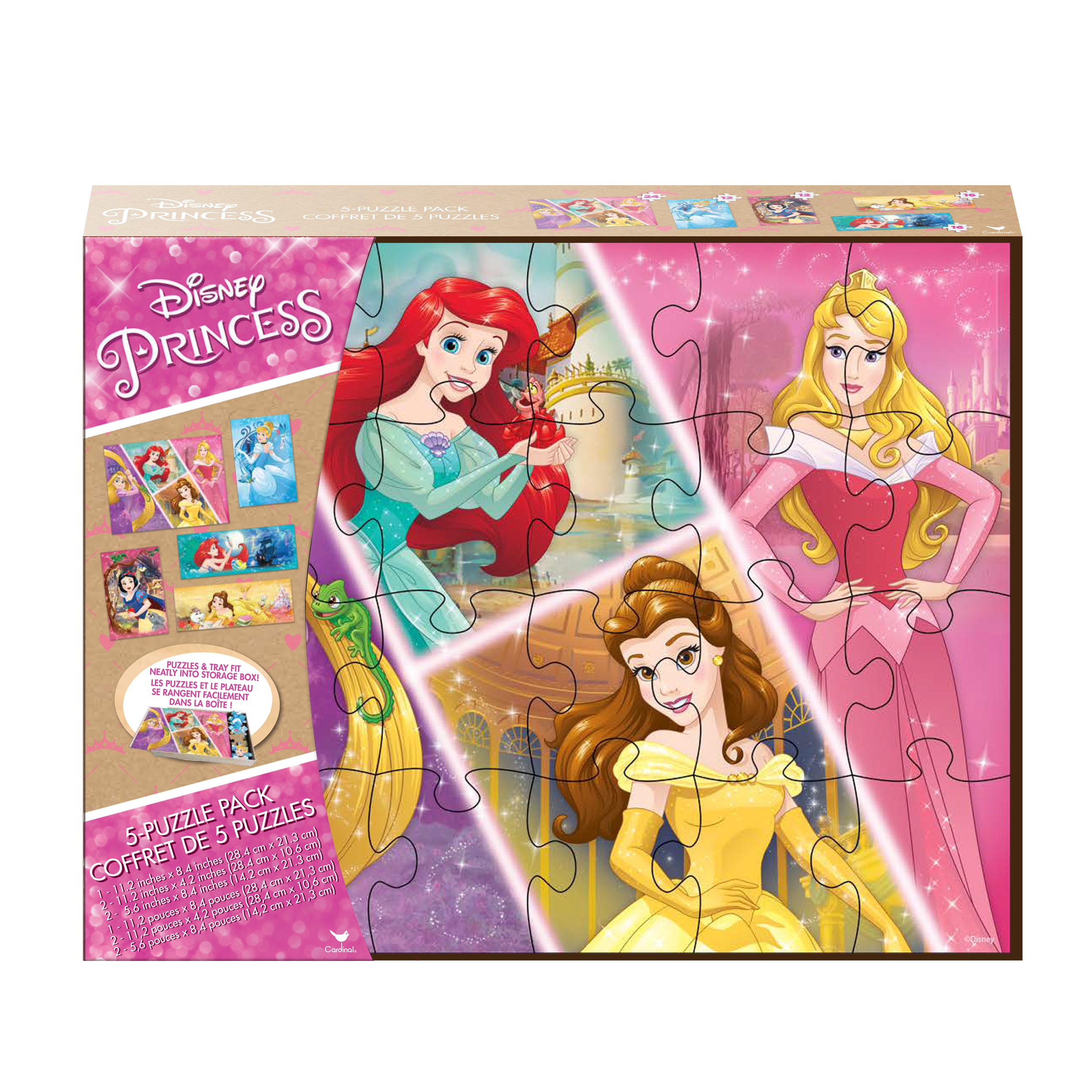 Disney Princess Wooden Kids Puzzle Set 5 Pack Walmart