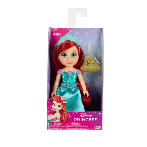 Disney Princess 6" Petite Ariel Doll & Flounder Figure Toy New With Tag