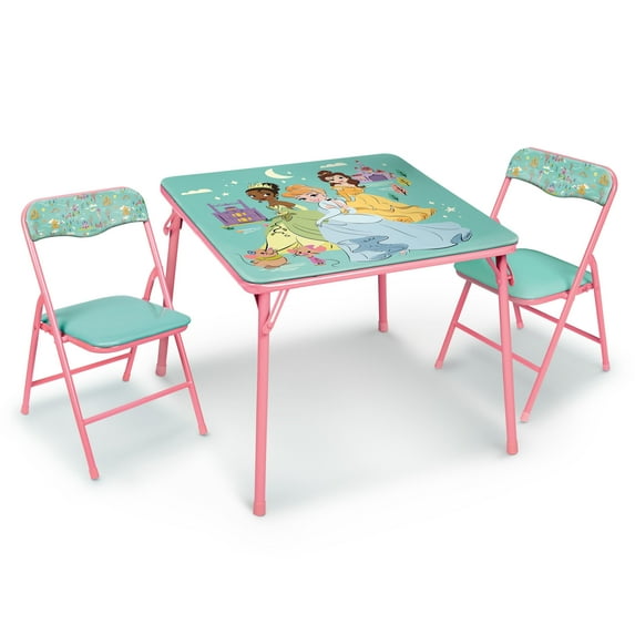 Disney Princess Child 3-Piece Table and Chairs Set, Pink