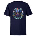 thumbnail image 1 of Disney Princess Aladdin Jasmine and Jafar Trouble Maker - Short Sleeve T-Shirt for Kids - Customized-Navy, 1 of 5