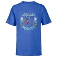 thumbnail image 1 of Disney Princess Aladdin Jasmine and Jafar Trouble Maker - Short Sleeve T-Shirt for Kids - Customized-Royal, 1 of 5