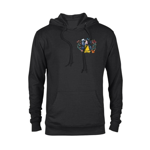 Disney Princess Alphabet Monogram Letter S for Snow White - Pullover Hoodie for Adults - Customized-Black