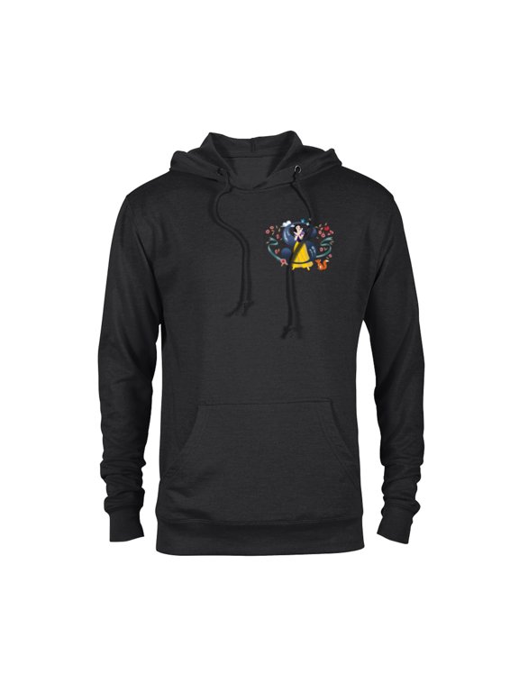 Princess Alphabet Monogram Letter S for Snow White - Pullover Hoodie for Adults - Customized-Black