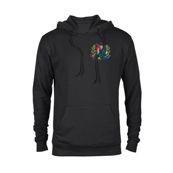 Disney Princess Alphabet Monogram Mermaid Letter A for Ariel - Pullover Hoodie for Adults - Customized-Black