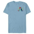 thumbnail image 1 of Disney Princess Alphabet Monogram Mermaid Letter A for Ariel - Short Sleeve Blended T-Shirt for Adults - Customized-Ocean Blue, 1 of 5