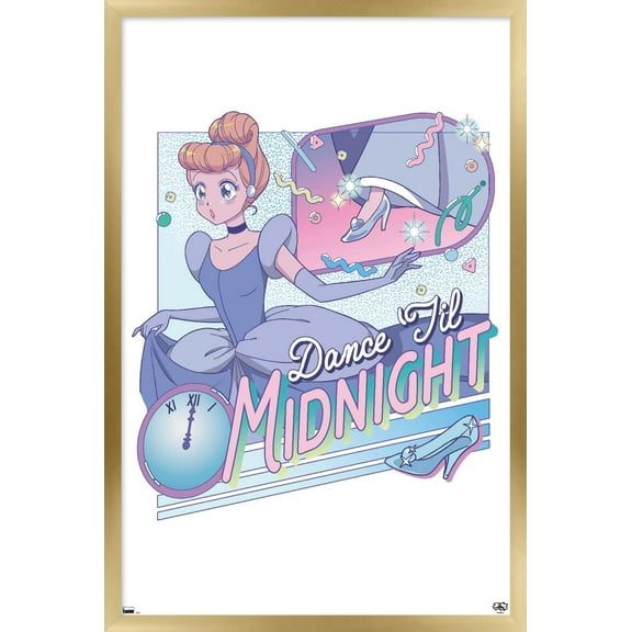 Disney Princess And Villains: Manga - Cinderella Wall Poster, 14.725" x 22.375" Framed