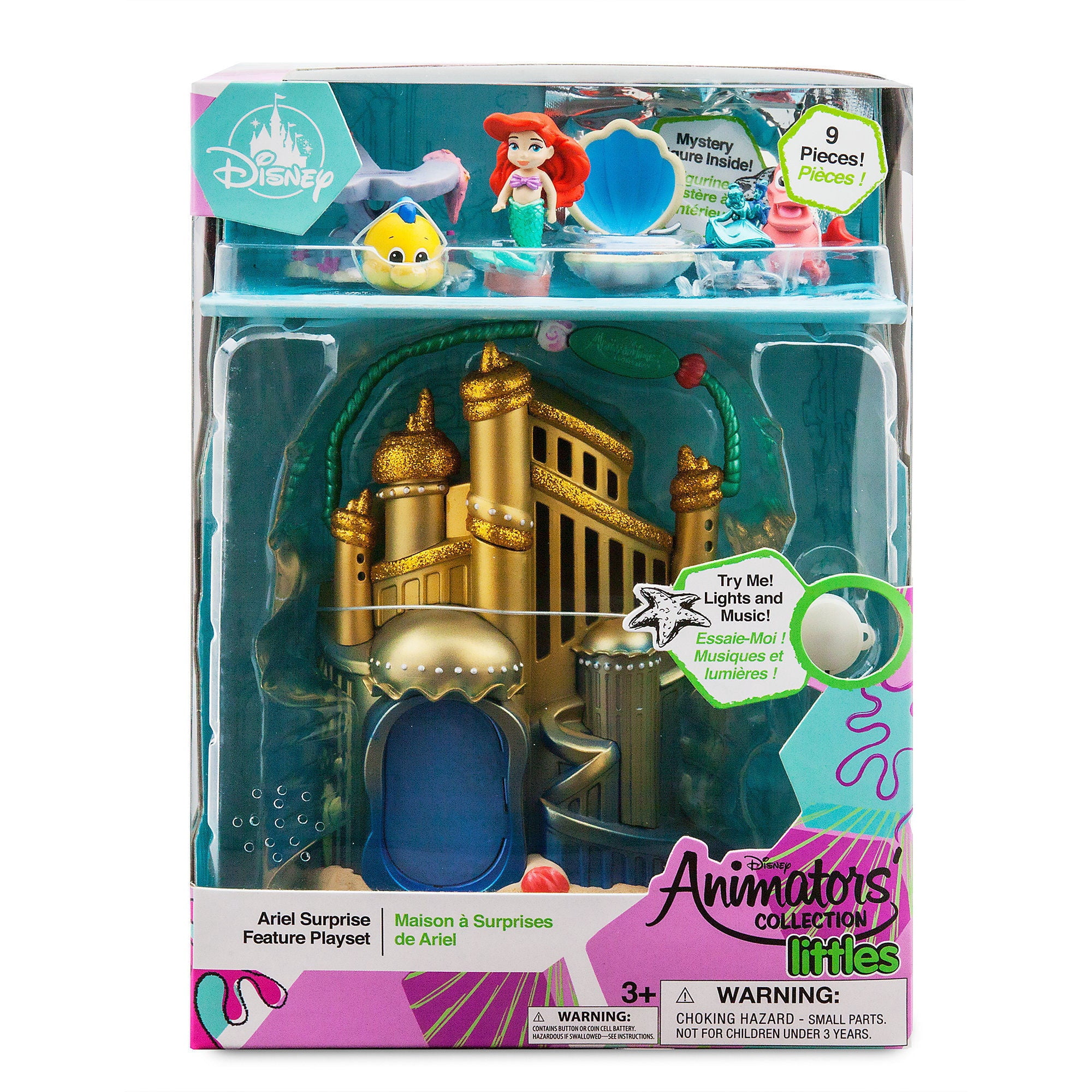 Disney Animators' Ariel Little Mermaid Surprise Toy Set Gift, New