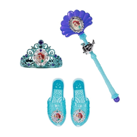 Disney Princess Ariel 100th Anniversary Costume Set with Wand and Shoes (3 Pieces)