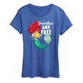 thumbnail image 1 of Disney Princess - Ariel And Flounder Fearless And Free - Women's Short Sleeve Graphic T-Shirt, 1 of 5