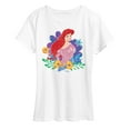 thumbnail image 1 of Disney Princess - Ariel And Flowers  - Women's Short Sleeve Graphic T-Shirt, 1 of 5