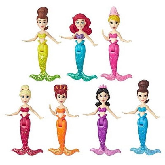 Disney Princess Ariel And Sisters Mermaid Doll Playset, 7 Pieces