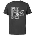 thumbnail image 1 of Disney Princess Ariel But Daddy I Love Him - Short Sleeve Cotton T-Shirt for Adults - Customized-Charcoal, 1 of 5
