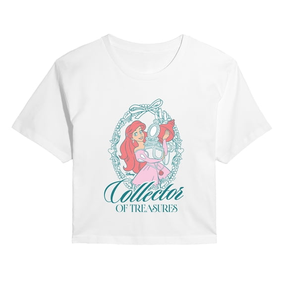 Disney Princess - Ariel Collector of Treasures - Juniors Cropped Graphic T-Shirt