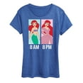 thumbnail image 1 of Disney Princess - Ariel Day And Night Wear- Women's Short Sleeve Graphic T-Shirt, 1 of 5